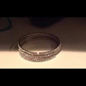 Rhinestone infinity bracelet